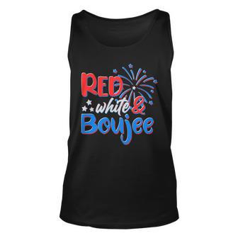 Red White And Boujee 4Th Of July Fireworks Unisex Tank Top - Monsterry