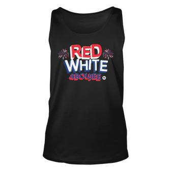 Red White And Boujee Funny 4Th Of July Patriotic July Fourth V2 Unisex Tank Top - Seseable
