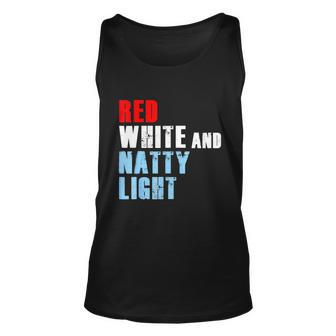 Red White & Nattylight For Mens Womens 4Th Of July Unisex Tank Top - Monsterry CA