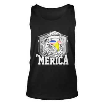 Redneck 4Th Of July Mullet Eagle Funny Bald Eagle ‘Merica Cool Gift Unisex Tank Top - Monsterry UK