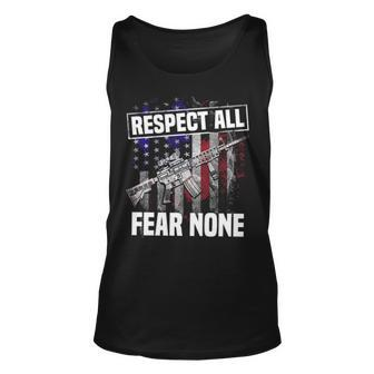 Respect All Fear Unisex Tank Top - Seseable