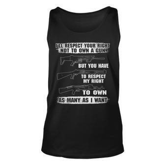 Respect My Right Unisex Tank Top - Seseable