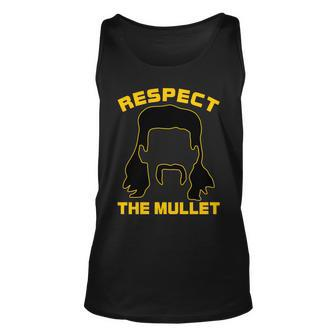 Respect The Mullet Hair Game Unisex Tank Top - Thegiftio UK