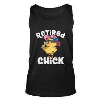 Retired Chick Funny Ladies Retired Moms Retirement Meaningful Gift Unisex Tank Top - Monsterry AU