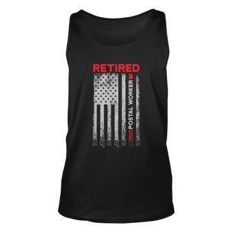 Retired Postal Worker Achieved Mailman Retirement Unisex Tank Top - Thegiftio UK