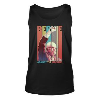 Retro Bernie Sanders Against The Machine Unisex Tank Top - Monsterry CA