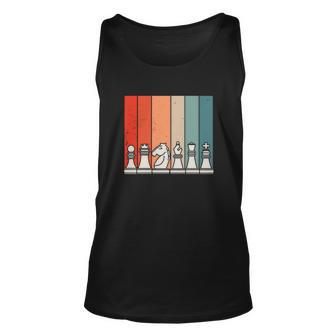 Retro Chess V2 Unisex Tank Top - Monsterry CA