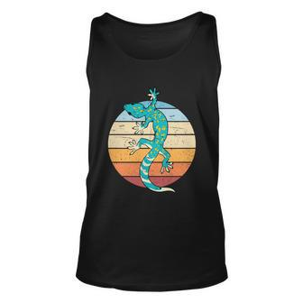 Retro Gecko Lover Reptile Animal Lizard Gecko Meaningful Gift Unisex Tank Top - Monsterry CA