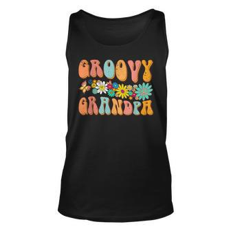 Retro Groovy Birthday Family Matching Cute Groovy Grandpa Men Women Tank Top Graphic Print Unisex - Thegiftio UK