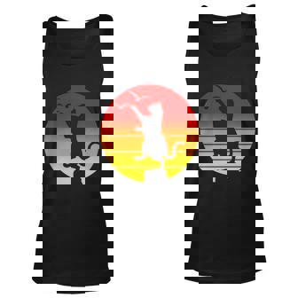 Retro Karate Cat 80S Movies Unisex Tank Top - Thegiftio UK