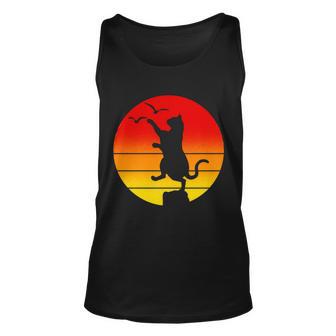 Retro Karate Cat 80S Movies Unisex Tank Top - Thegiftio UK