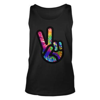 Retro Peace Sign Hand Tshirt Unisex Tank Top - Monsterry DE