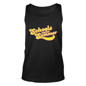 Retro Schools Out For Summer Unisex Tank Top - Monsterry CA