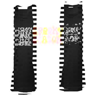 Retro Spooky Season Boo Ghost Spooky Vibes Halloween Women Unisex Tank Top - Seseable