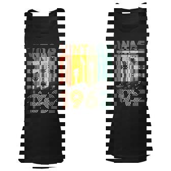 Retro Vintage 1962 Guitarist 1962 Birthday Guitar Player Unisex Tank Top | Seseable CA