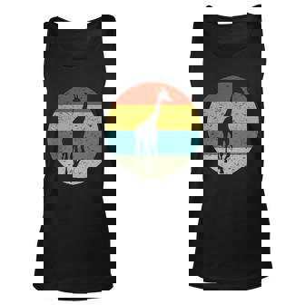 Retro Vintage Giraffe Unisex Tank Top - Thegiftio