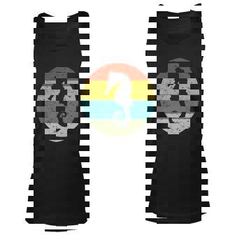 Retro Vintage Seahorse Graphic Design Printed Casual Daily Basic Unisex Tank Top - Thegiftio UK
