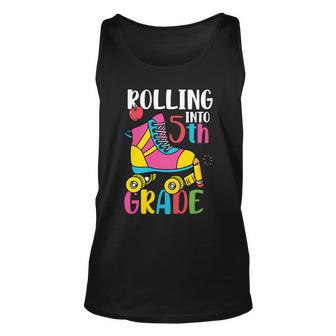 Rolling Into 5Th Grade Back To School First Day Of School Unisex Tank Top - Monsterry DE
