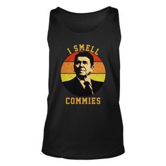 Ronald Reagan I Smell Commies Tshirt Unisex Tank Top - Monsterry DE