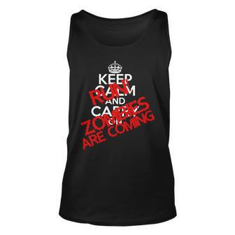 Run Zombies Are Coming Tshirt Unisex Tank Top - Monsterry DE