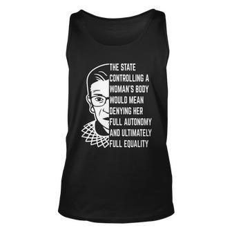 Ruth Bader Ginsburg Defend Roe V Wade Rbg Pro Choice Abortion Rights Feminism Unisex Tank Top - Monsterry DE