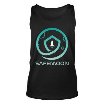 Safemoon Cryptocurrency Logo With Name Unisex Tank Top - Monsterry AU