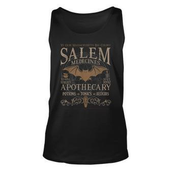 Salem Apothecary Herbalist Witch Wiccan Halloween | Beige Unisex Tank Top - Seseable