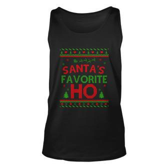 Santas Favorite Ho Ugly Christmas Sweater Christmas In July Gift Unisex Tank Top - Monsterry CA