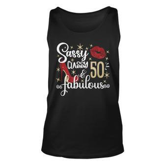 Sassy Classy And Fabulous Since 1972 50 Years Old Birthday Unisex Tank Top - Seseable