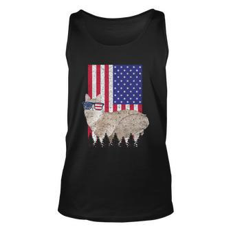 Sausage Patriotic Cat Usa Pride American Flag Funny Gift Unisex Tank Top - Monsterry AU
