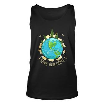 Save Our Home Animals Wildlife Conservation Earth Day Unisex Tank Top - Monsterry DE