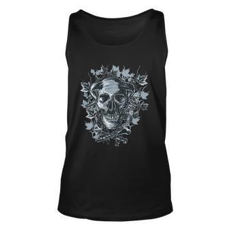 Scary Devil Skull Unisex Tank Top - Monsterry