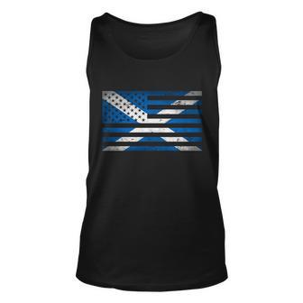 Scottish American Flag Tshirt Unisex Tank Top - Monsterry AU