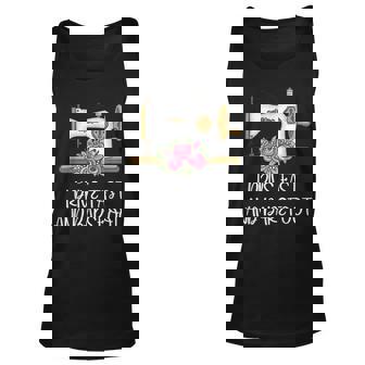 Sewing Machine Stitch Seamstress Tailoring Dressmaker Tailor Unisex Tank Top - Seseable