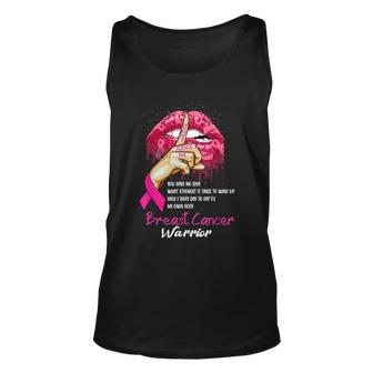Sexy Pink Lips Pink Ribbon Dont Judge Me Breast Cancer Unisex Tank Top - Monsterry UK