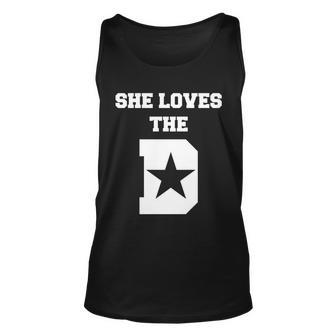She Loves The D Dallas Texas Pride Tshirt Unisex Tank Top - Monsterry UK