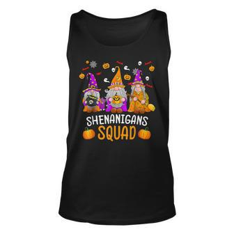 Shenanigans Squad Halloween Gnomes Pumpkin Halloween Costume V2 Men Women Tank Top Graphic Print Unisex - Thegiftio UK