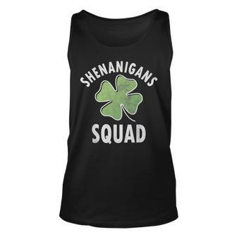 Shenanigans Squad Irish Shamrock Funny Saint Patricks Day Men Women Tank Top Graphic Print Unisex - Thegiftio UK