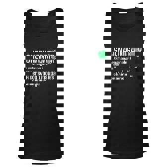 Shenanigator Definition St Patricks Day Graphic Design Printed Casual Daily Basic Unisex Tank Top - THEGIFTIO