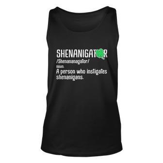 Shenanigator Definition St Patricks Day Graphic Design Printed Casual Daily Basic Unisex Tank Top - Thegiftio UK