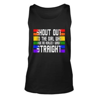 Shout Out To The Girl Who Made Me Realize I Wasnt Straight Unisex Tank Top - Monsterry DE