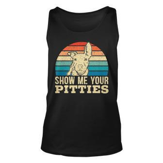 Show Me Your Pitties For A Pitbull Dog Lovers Unisex Tank Top - Thegiftio UK