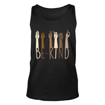Sign Language Be Kind To All Tshirt Unisex Tank Top - Monsterry