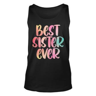 Sister Design Mothers Day Tshirt For The Best Sister Unisex Tank Top - Thegiftio UK