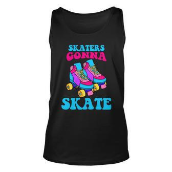Skaters Gonna Skate Unisex Tank Top - Thegiftio UK