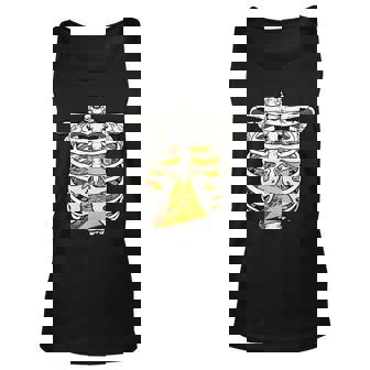 Skeleton Rib Cage Filled With Tacos V2 Unisex Tank Top - Thegiftio