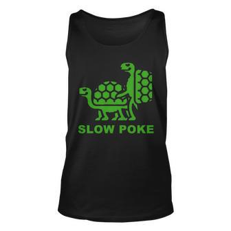 Slow Poke Funny Turtle Tshirt Unisex Tank Top - Monsterry UK