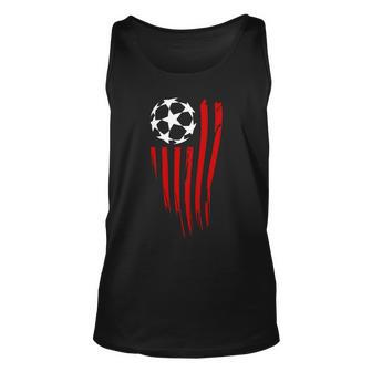 Soccer Ball American Flag Unisex Tank Top - Monsterry CA