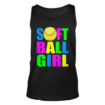 Softball Girl Tshirt Unisex Tank Top - Monsterry DE