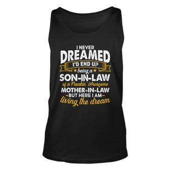 Son In Law Of A Freaking Awesome Mother In Law Tshirt Unisex Tank Top - Monsterry